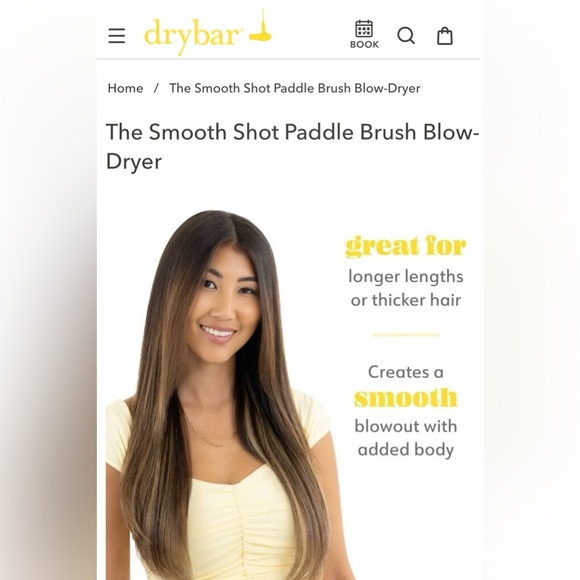 Drybar The Smooth Shot Paddle Brush Blow Dryer. - Picture 8 of 8